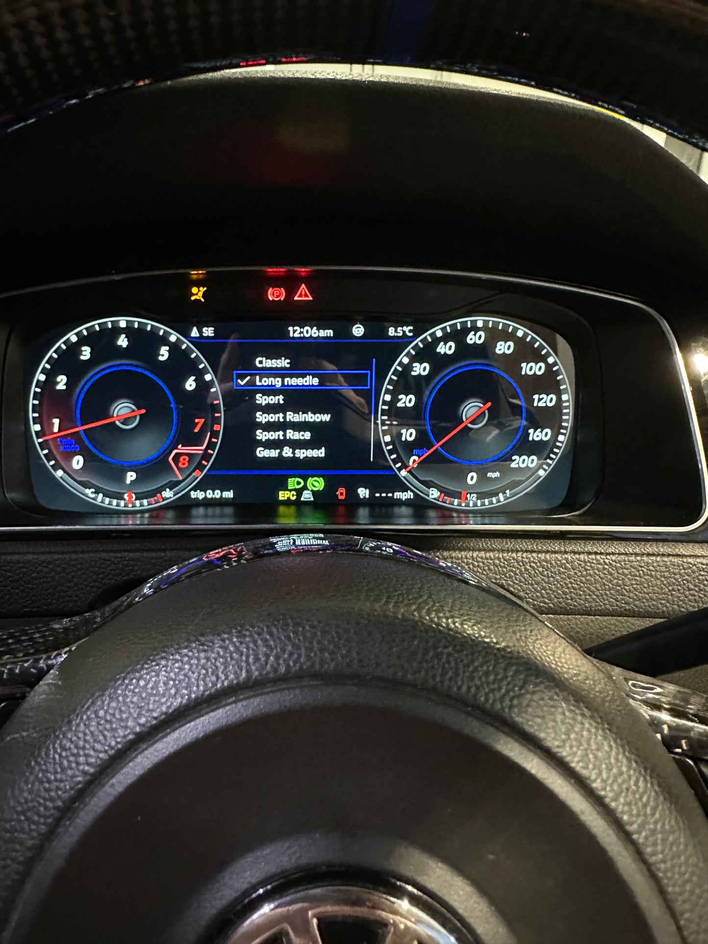 Volkswagen Golf Mk7/7.5 virtual dash