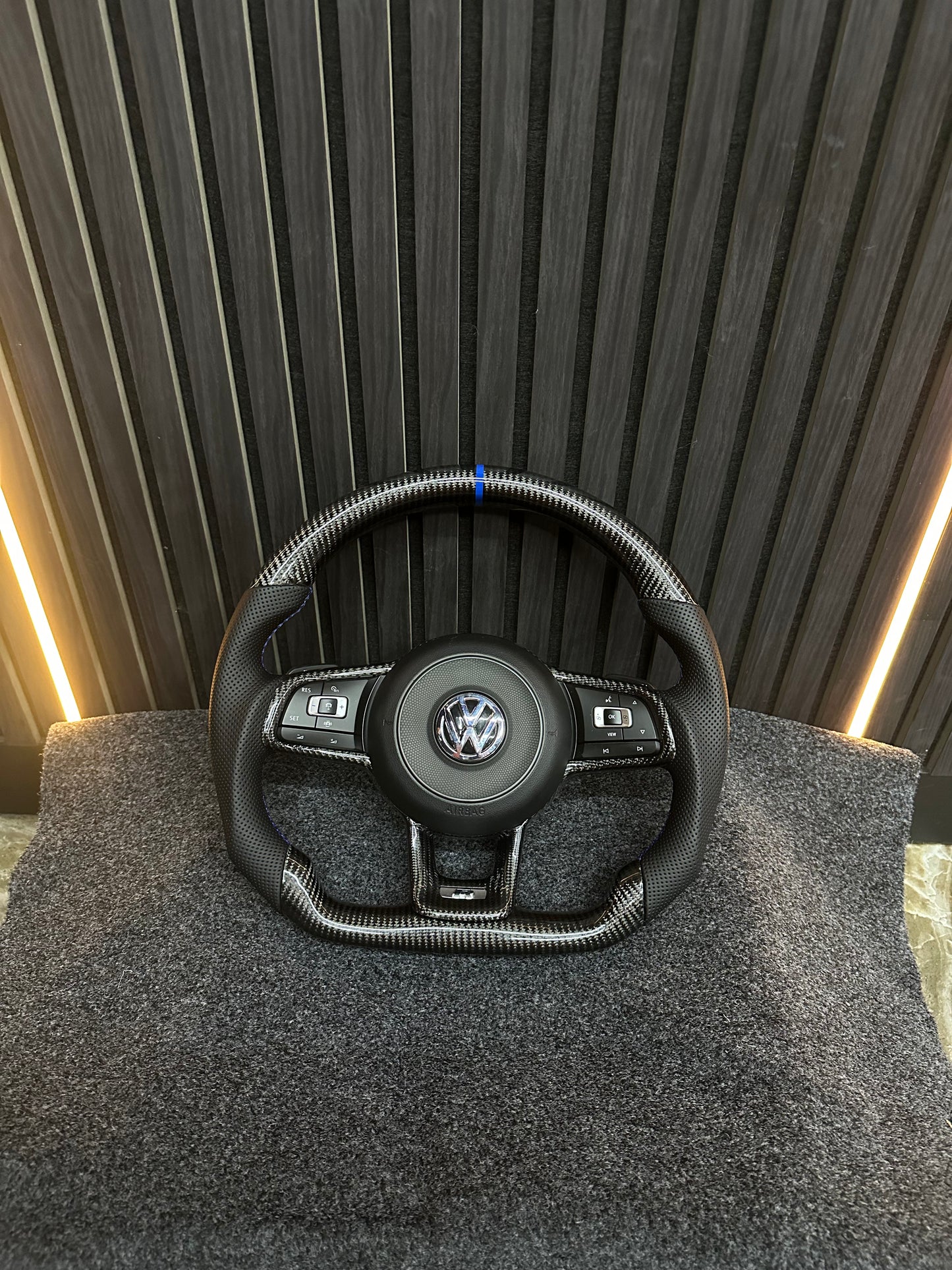 VW Golf R carbon steering wheel