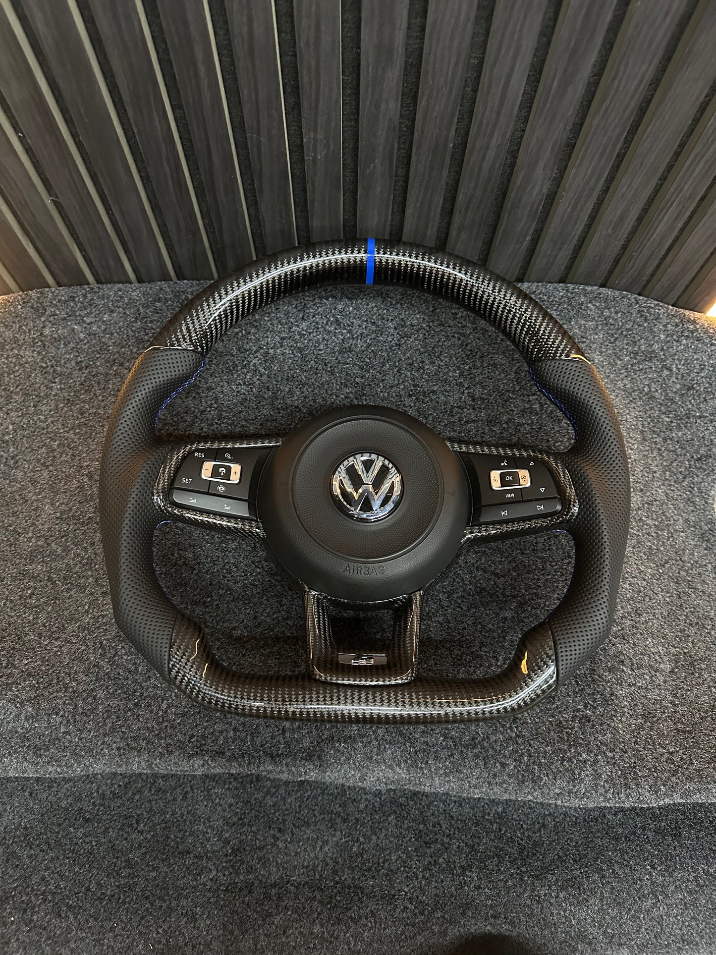 VW Golf R carbon steering wheel