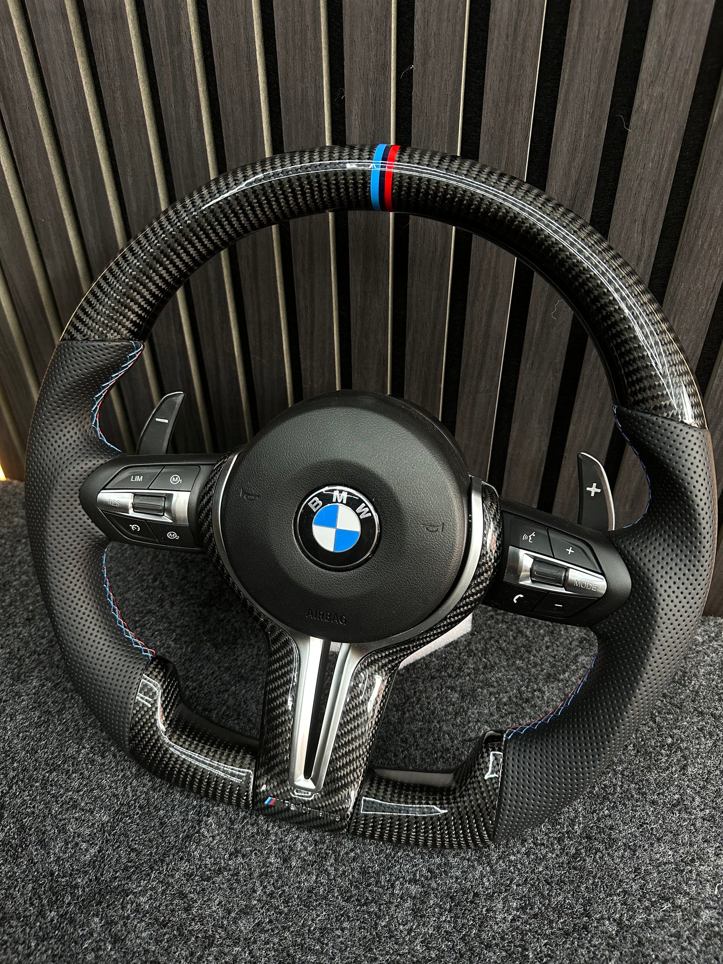 BMW FX Carbon flat bottom steering wheel